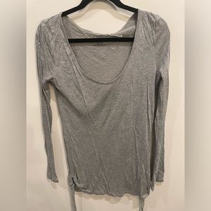 Majestic Paris grey long sleeve shirt tie sides size 3